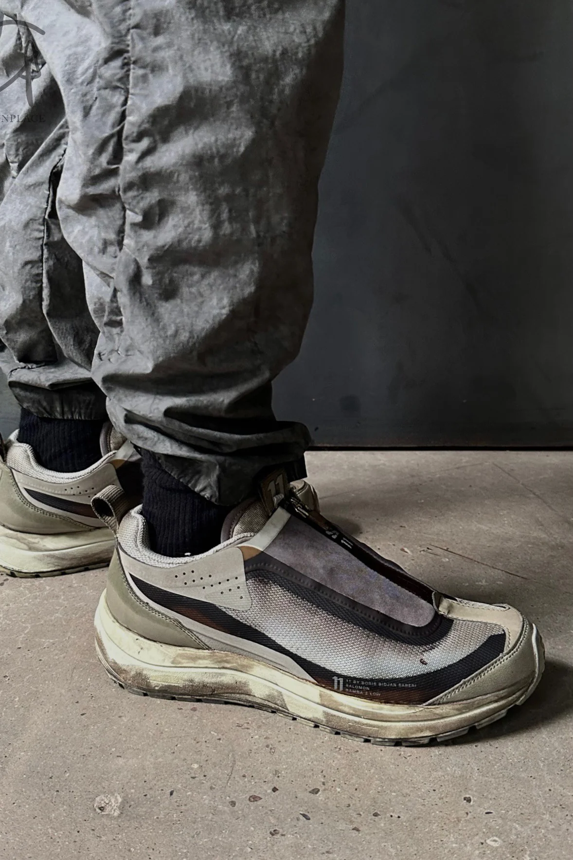 11 by boris bidjan saberi Sports Low-top Shoes BAMBA2MID Full Series Germany Extremely comfortable to wear Heightening BAMBA2LOW11XSWEHR-ZLV Brown Green P1167 - Image 6
