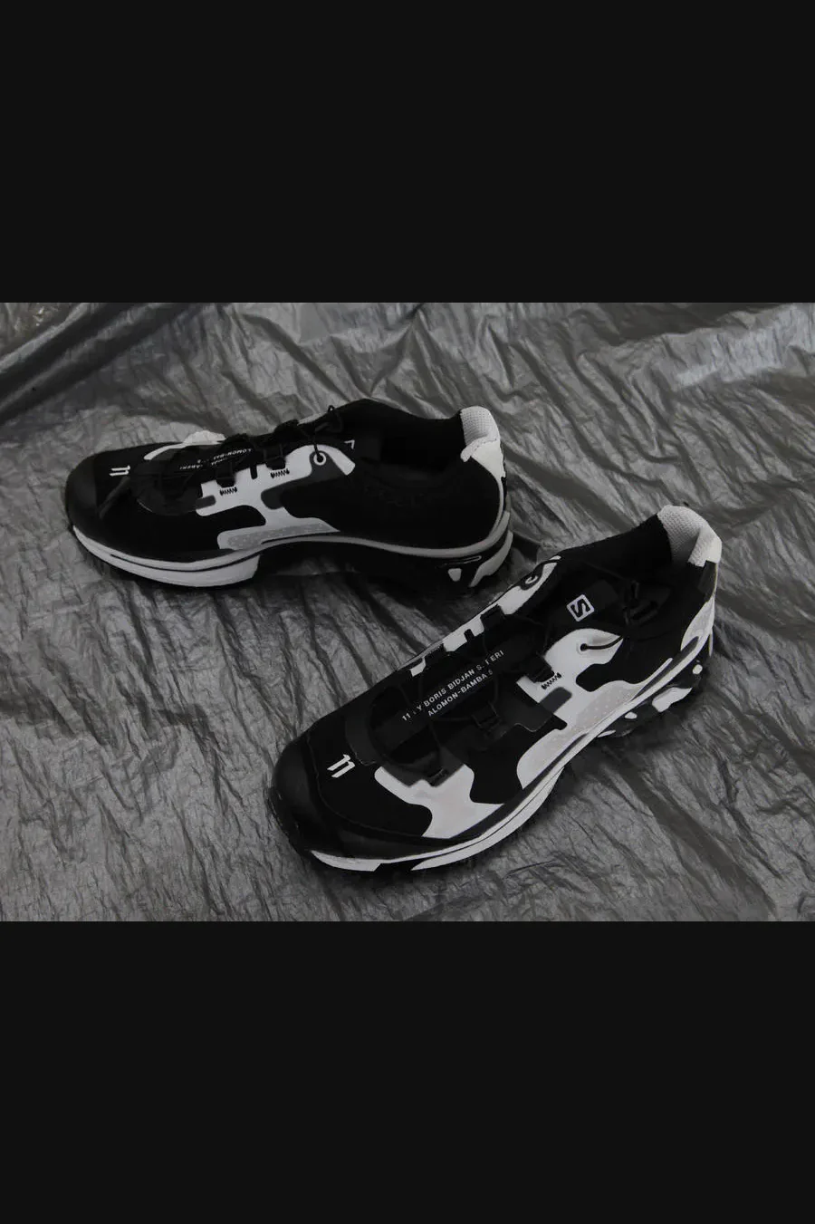 11 by boris bidjan saberi black sneakers BAMBA5 11xS Black P1159 - Image 4