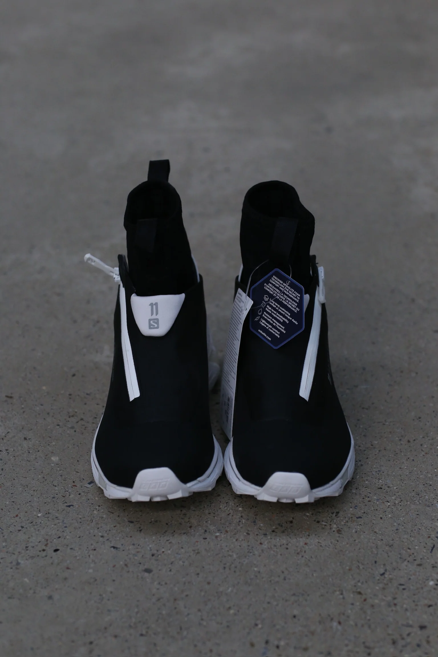 11 by boris bidjan saberi Gaobang sneakers BAMBA3 11xS black and white P119