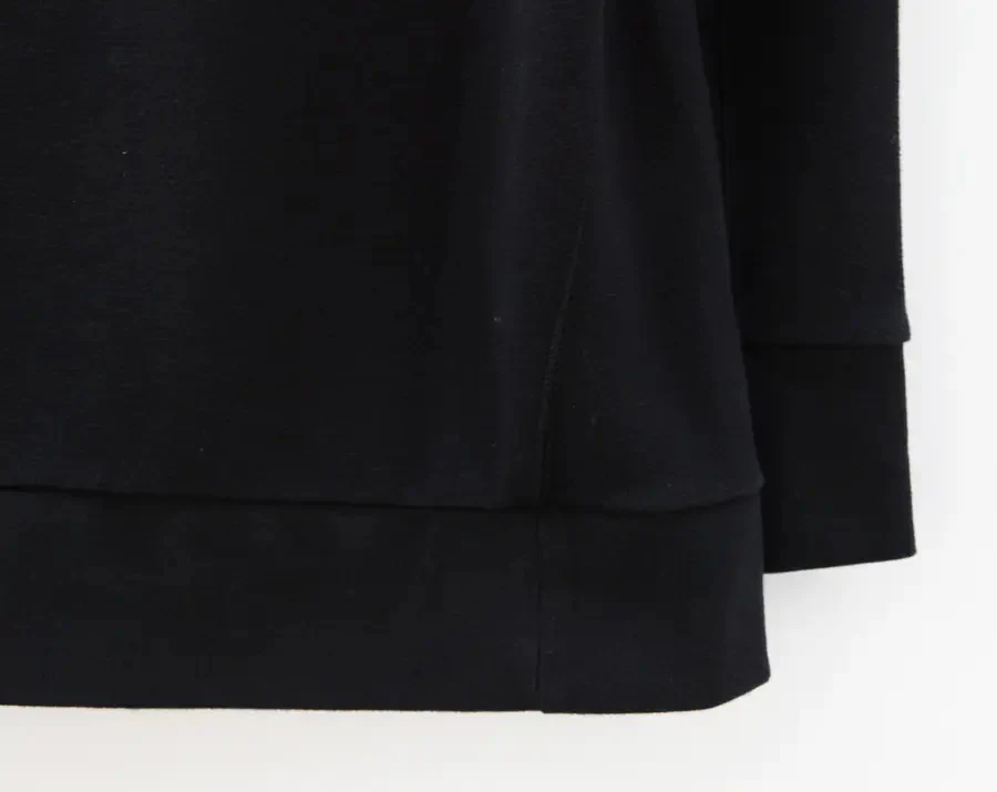 11 by boris bidjan saberi Wide Hooded Printed Sports Sweatshirt Germany H1BF1233-HEI Black H1B F-1233 - Image 5