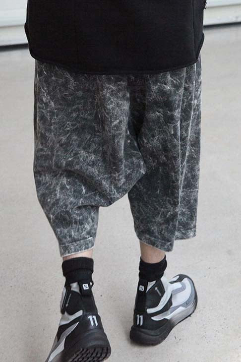 11 By BORIS BIDJAN SABERI 68 11XS Oil Dye Front Zip Boots Grey White Black MEN P1122 - Image 14