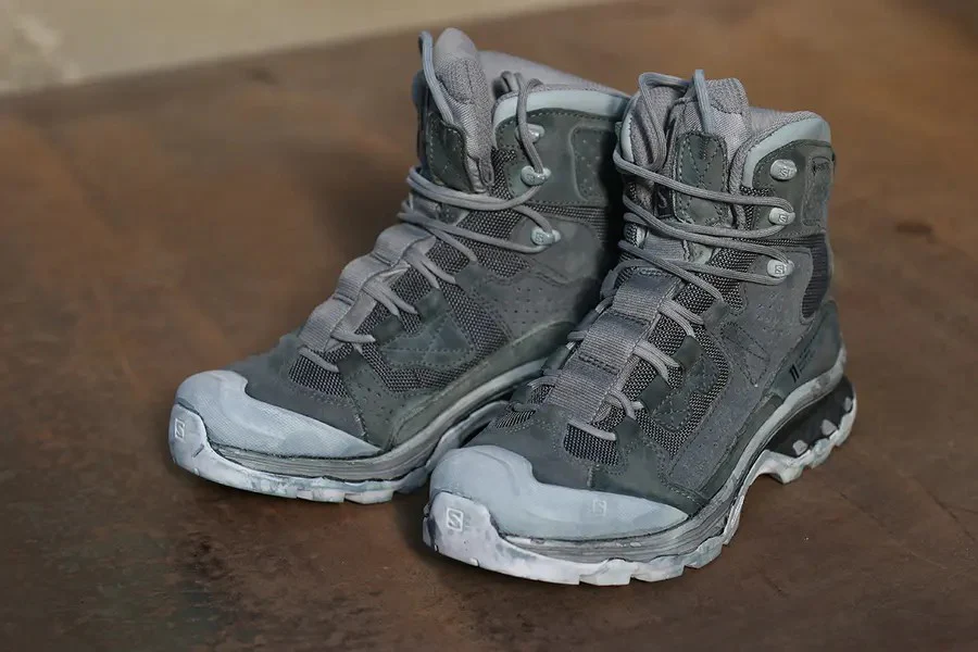 11 by boris bidjan saberi Hand-dyed high-top sports shoes series Very comfortable to wear Slightly increased height Made in Germany BOOT2-HL gray-green P111 - Image 4