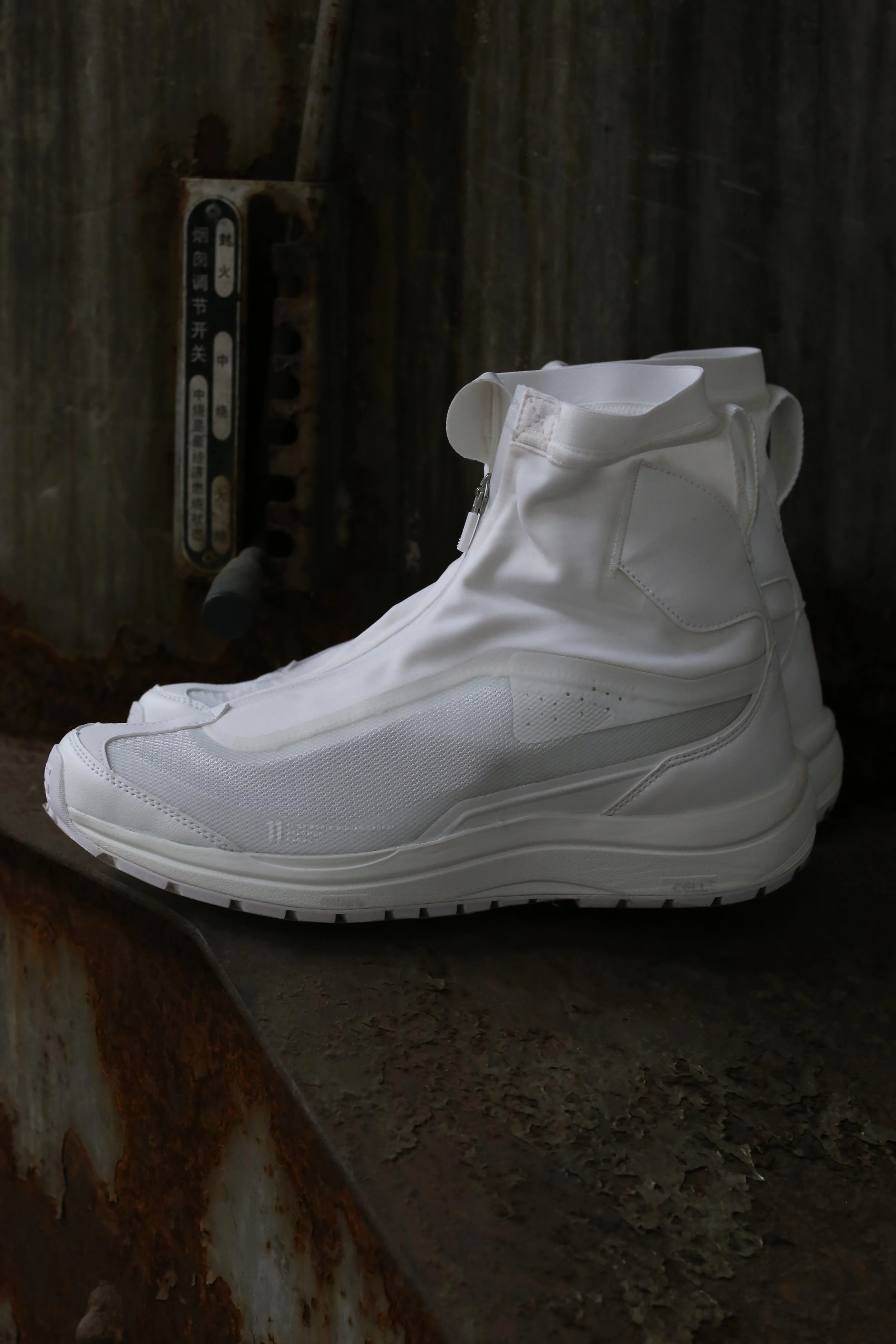 11 by boris bidjan saberi BAMBA2 High-top shoes Full range Extremely comfortable Good ductility Slightly increased height Made in Germany BABAS2HIGH-BAI White P1122 - Image 3