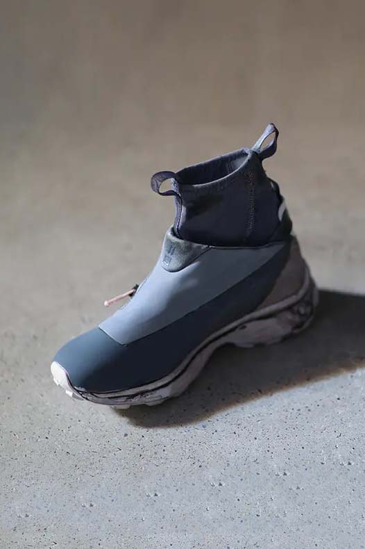 11 By BORIS BIDJAN SABERI BAMBA3 11xS Light Grey Blue Oil Dye Sneakers MEN P119 - Image 4