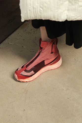 11 By BORIS BIDJAN SABERI Dyed Gum Red High Bang Sneakers BAMBA2 HIGH 11*S P1122 - Image 26