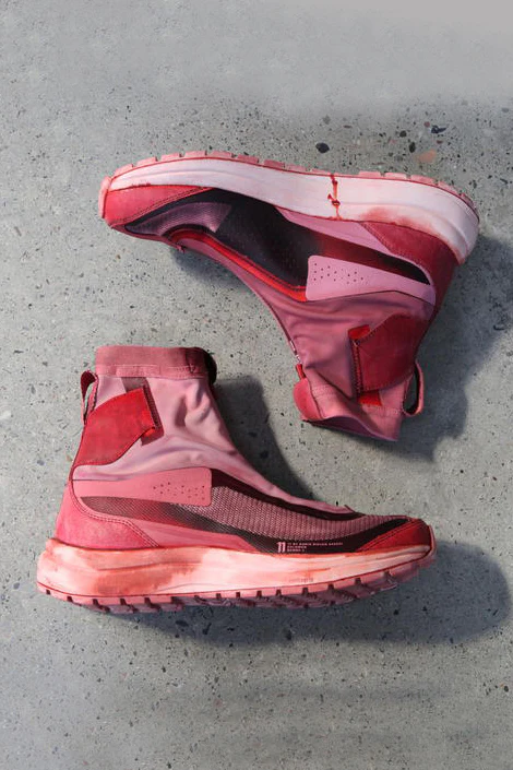11 By BORIS BIDJAN SABERI Dyed Gum Red High Bang Sneakers BAMBA2 HIGH 11*S P1122 - Image 5