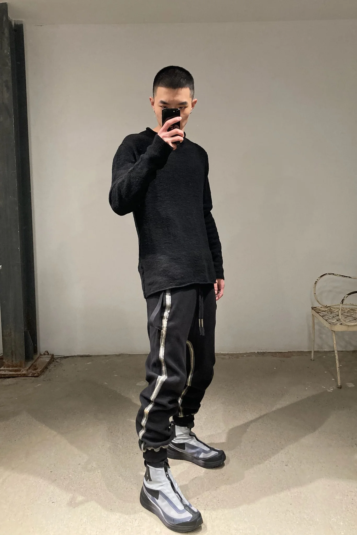 11 By BORIS BIDJAN SABERI Light Grey Blue High Bond Sneakers AW20 BAMBA2HIGH P1122 - Image 29