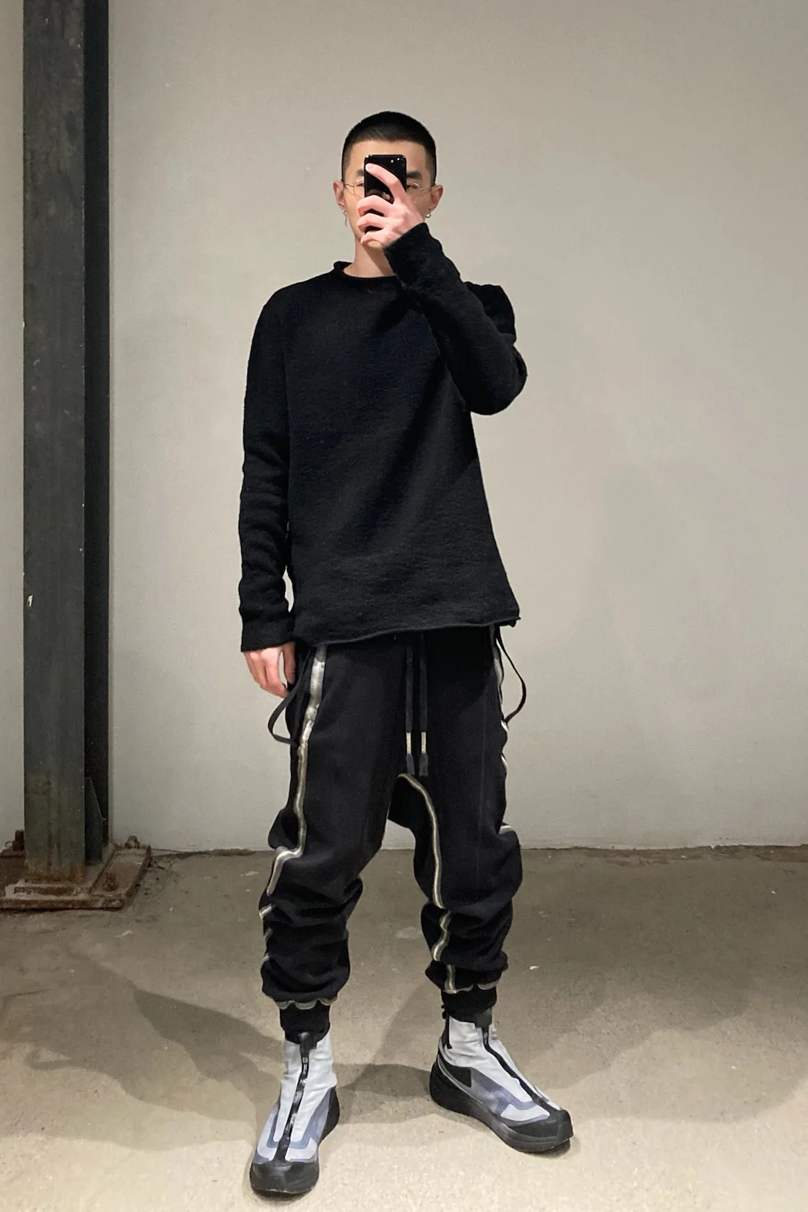 11 By BORIS BIDJAN SABERI Light Grey Blue High Bond Sneakers AW20 BAMBA2HIGH P1122 - Image 30