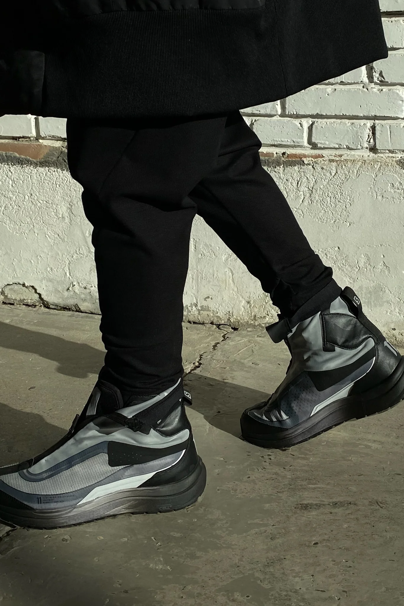 11 By BORIS BIDJAN SABERI Light Grey Blue High Bond Sneakers AW20 BAMBA2HIGH P1122 - Image 8