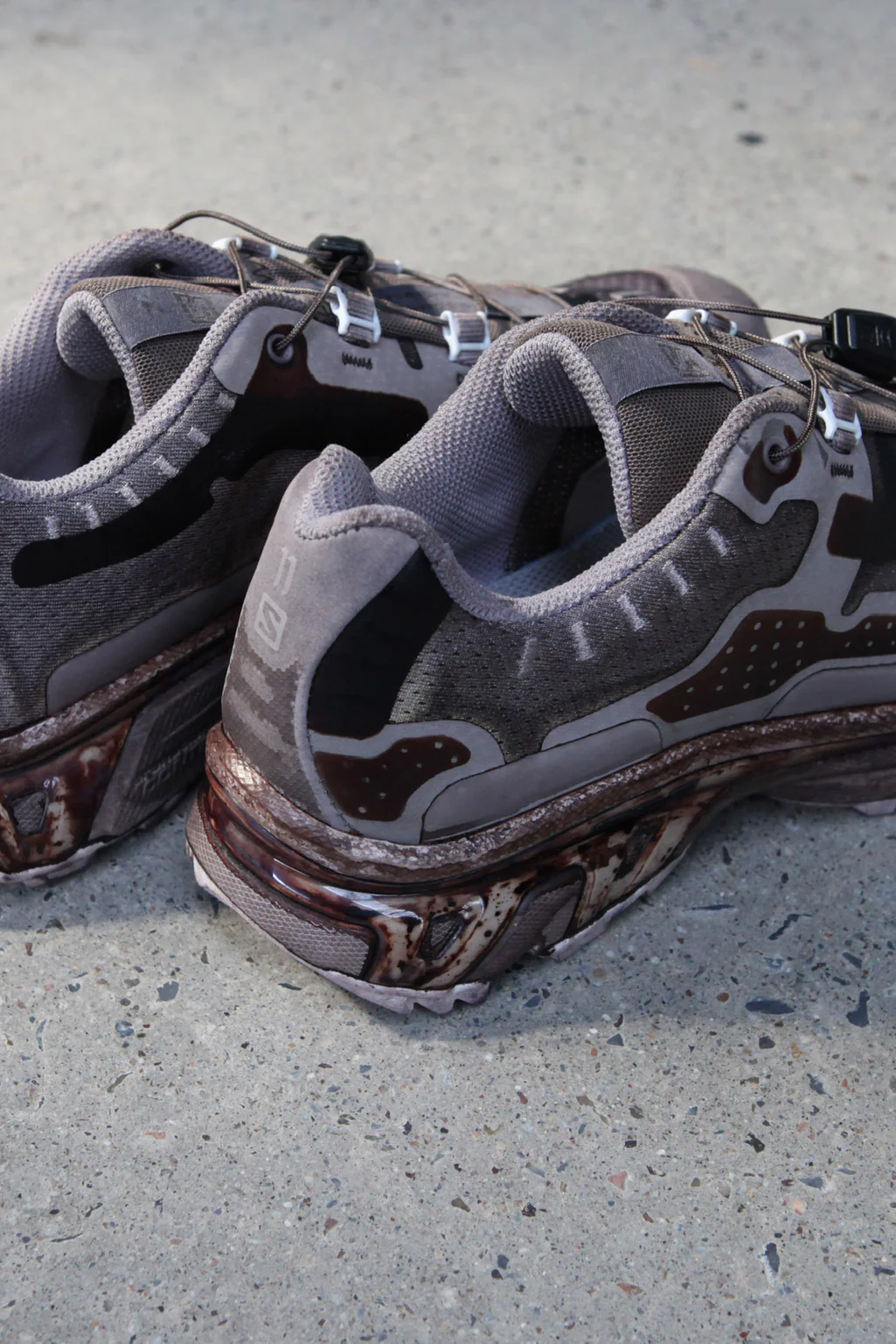 11 By BORIS BIDJAN SABERI oil-dyed gray sports boots BAMBA5 11*S P1159 - Image 10