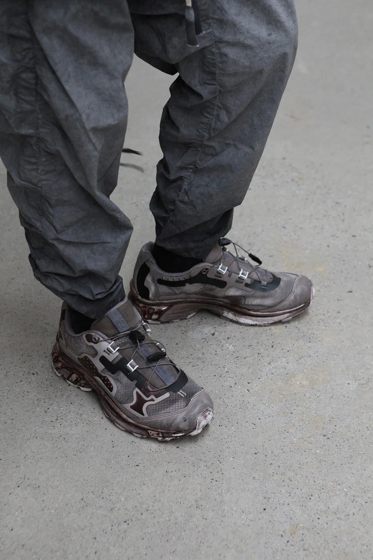 11 By BORIS BIDJAN SABERI oil-dyed gray sports boots BAMBA5 11*S P1159 - Image 17