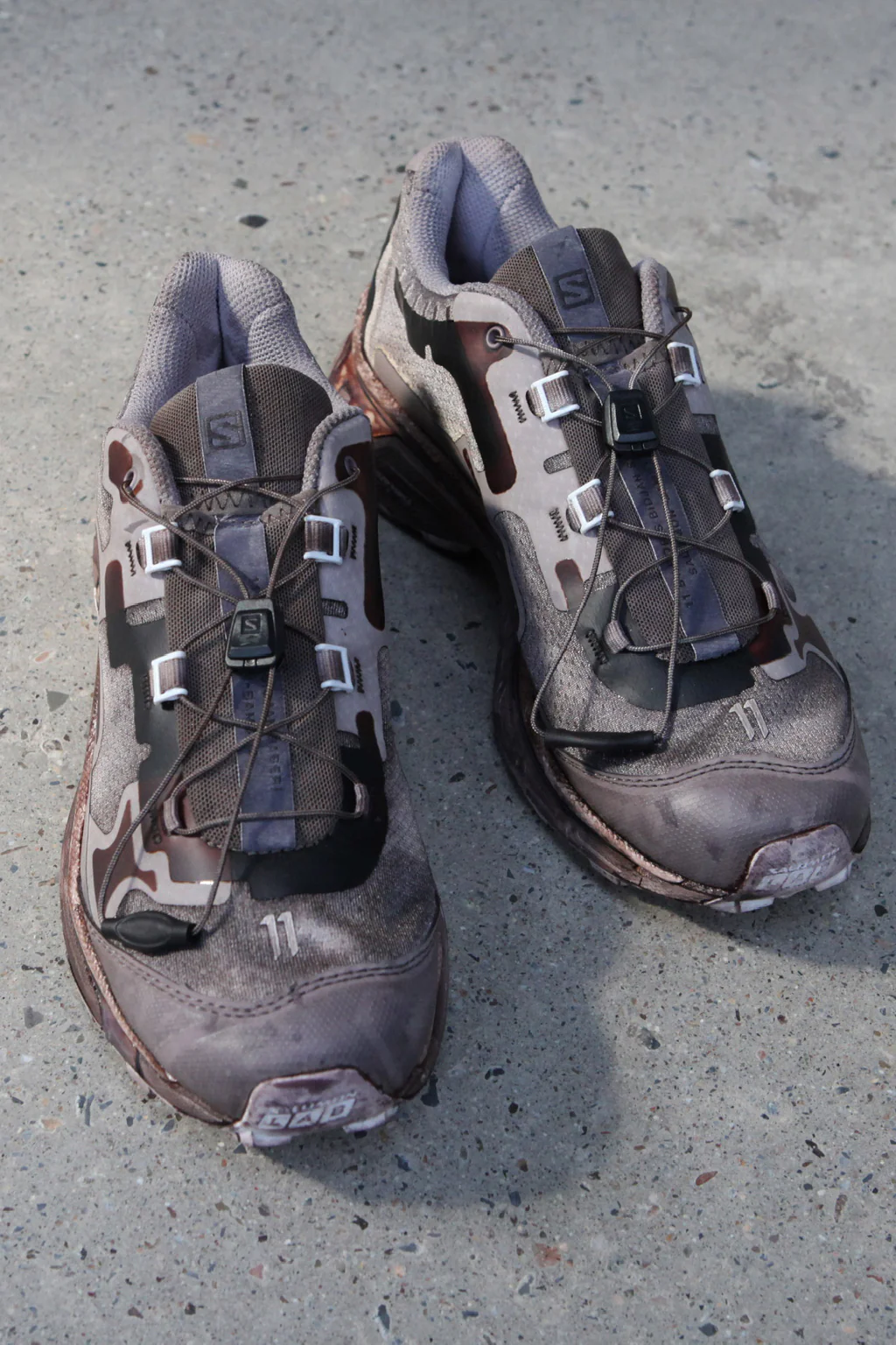 11 By BORIS BIDJAN SABERI oil-dyed gray sports boots BAMBA5 11*S P1159 - Image 5
