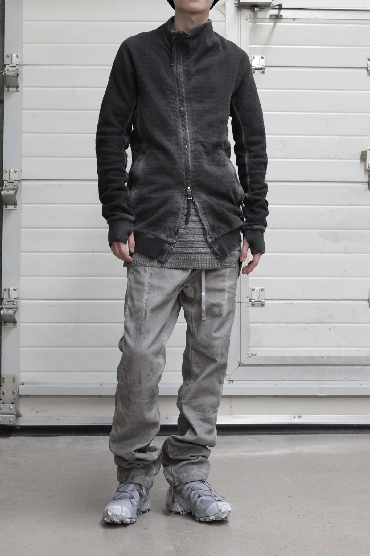 11 By BORIS BIDJAN SABERI Oil Dyed Silver Grey Sports Boots BAMBA1.X 11*S P1162 - Image 13