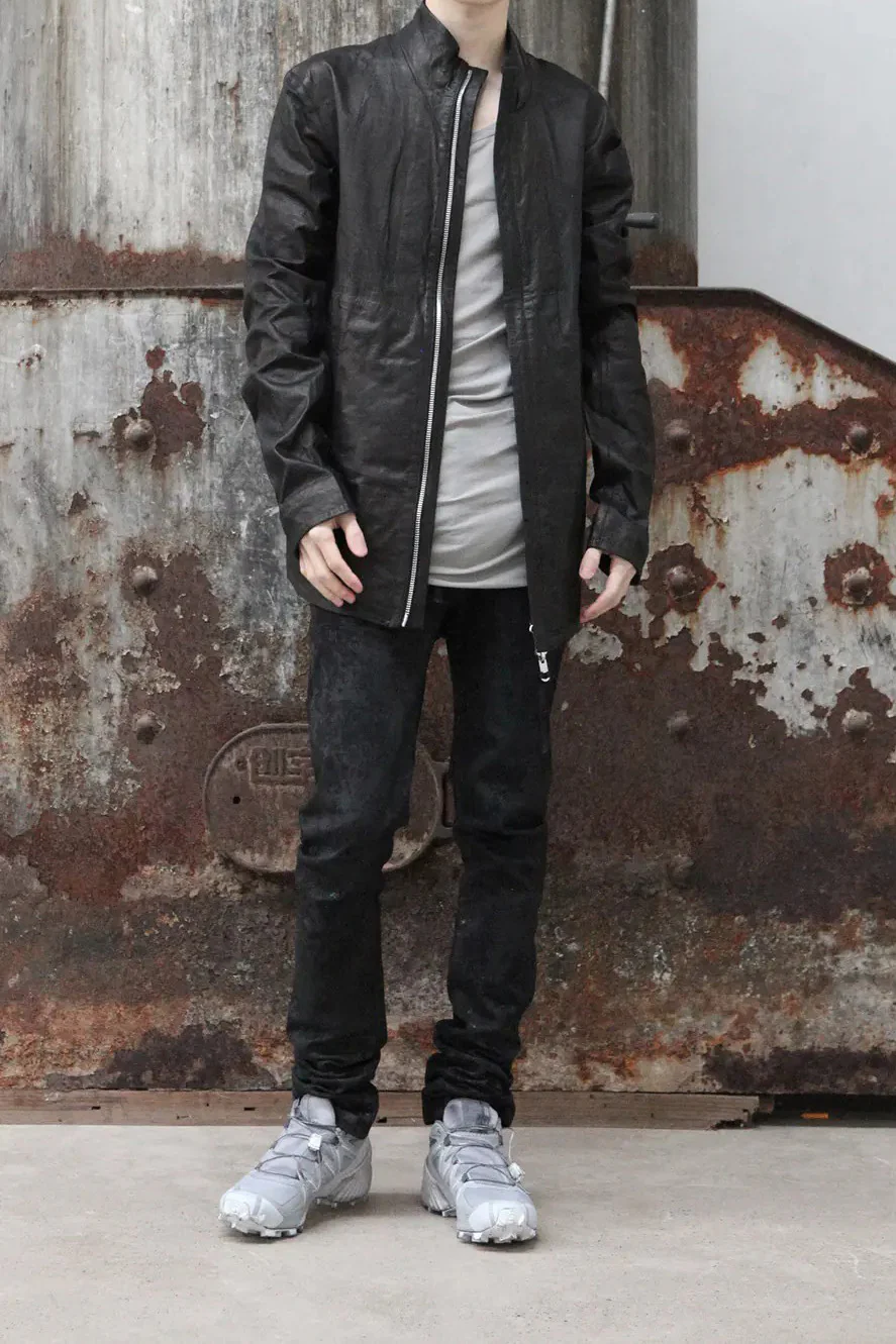 11 By BORIS BIDJAN SABERI Oil Dyed Silver Grey Sports Boots BAMBA1.X 11*S P1162 - Image 16