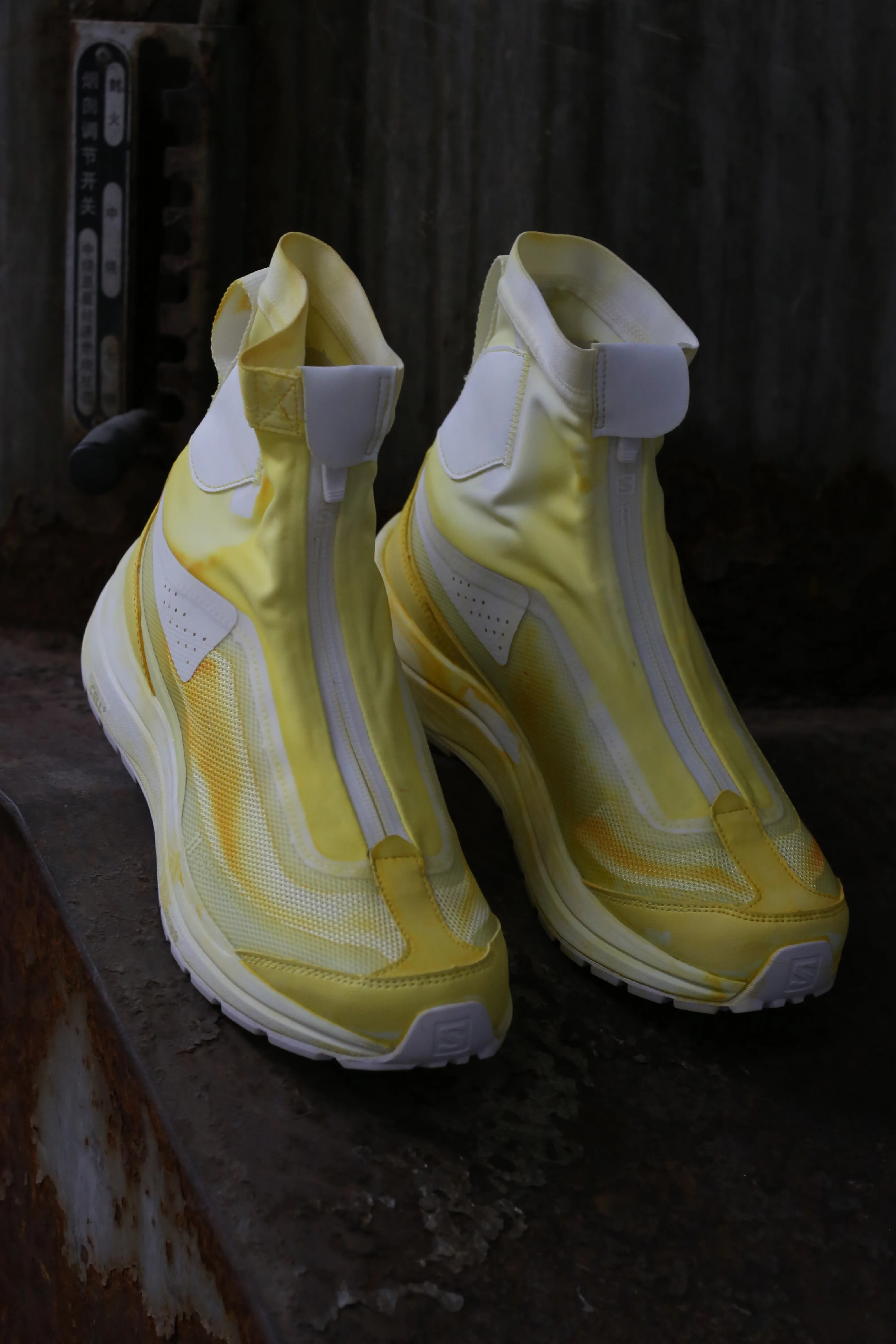 11 By BORIS BIDJAN SABERI Yellow High Bang Sneakers BABAS2 HIGH P1122 - Image 5