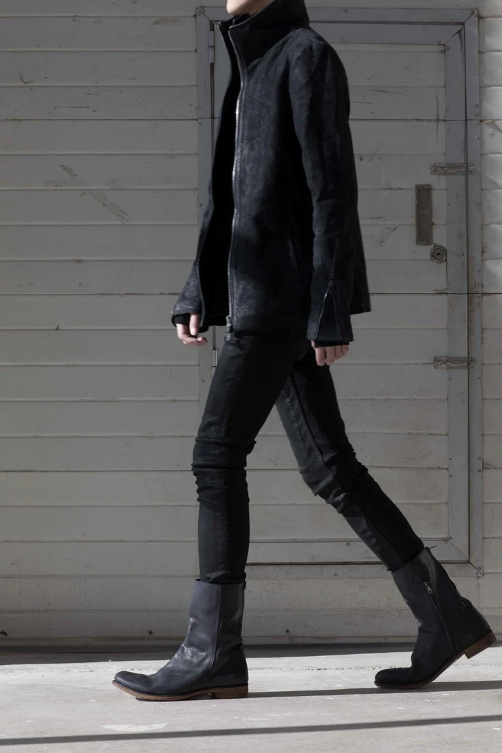 A DICIANNOVEVENTITRE (horse leather boots) S17－ST3 BLACK - Image 8
