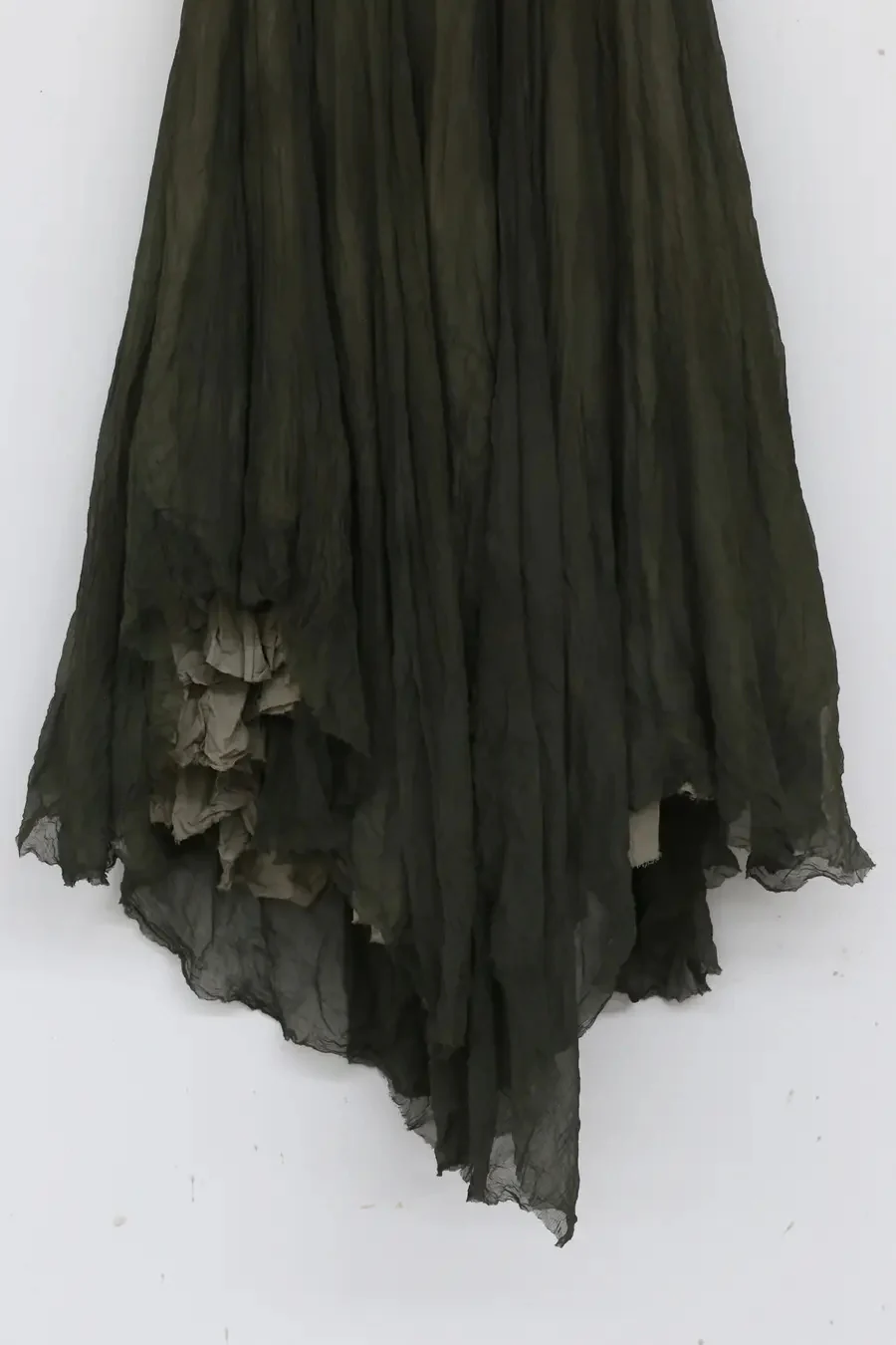 a research of elapsing double-layer tie-dye silk wide skirt x-1652 - Image 6