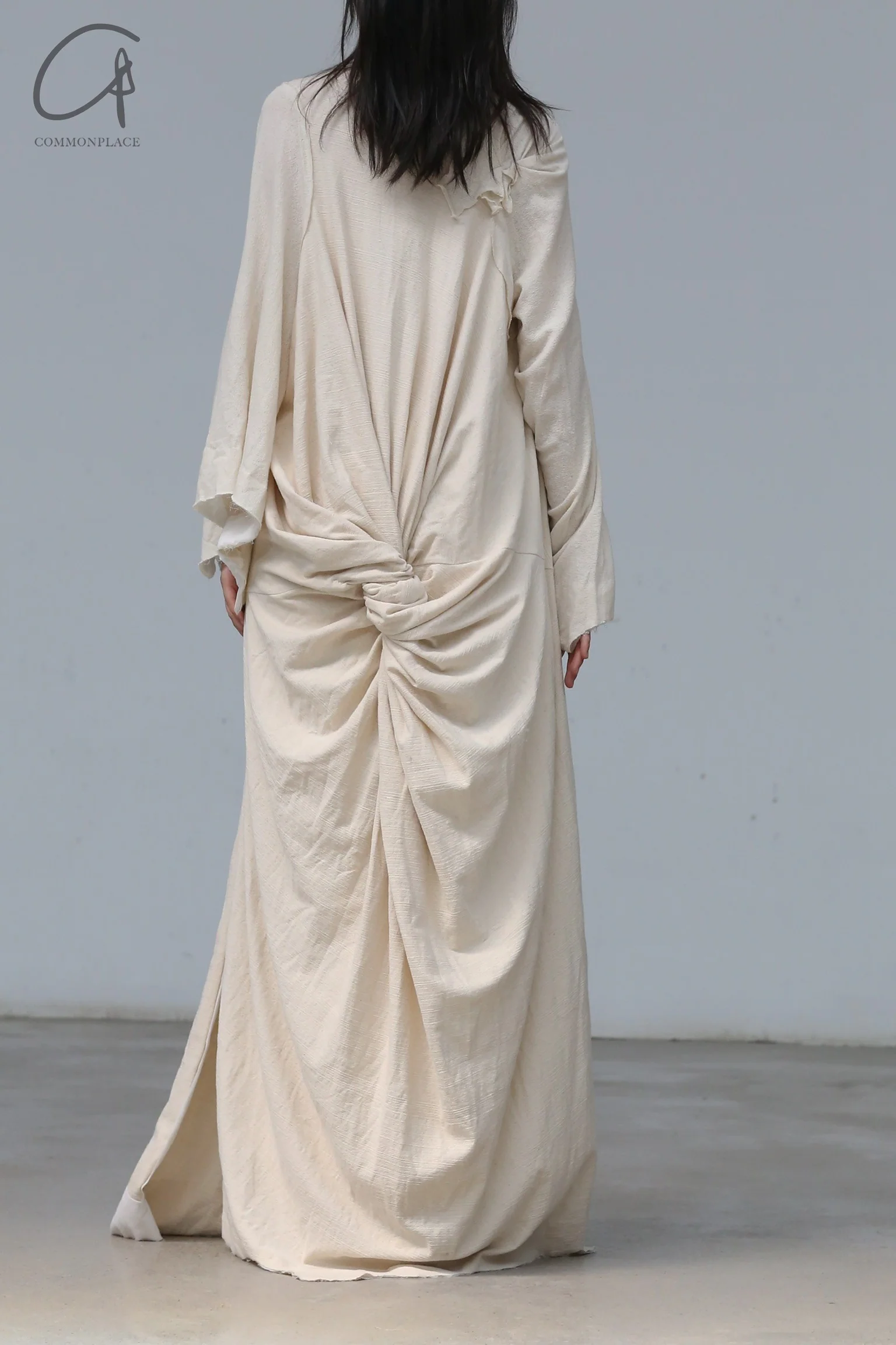 a research of elapsing dyed coat front tie dress Z-7427 - Image 11