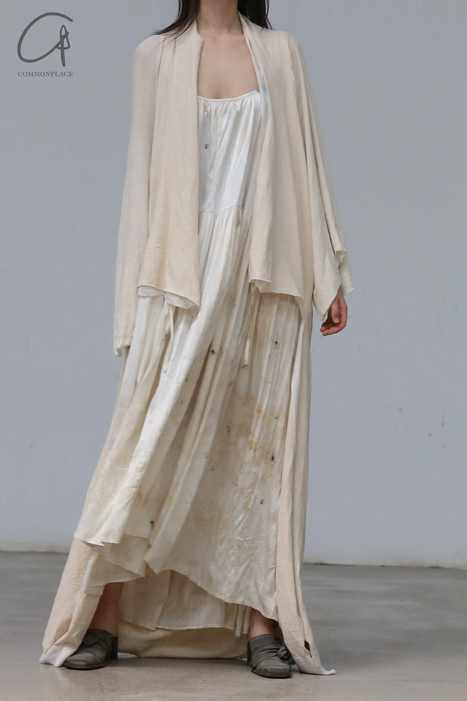 a research of elapsing dyed coat front tie dress Z-7427 - Image 8