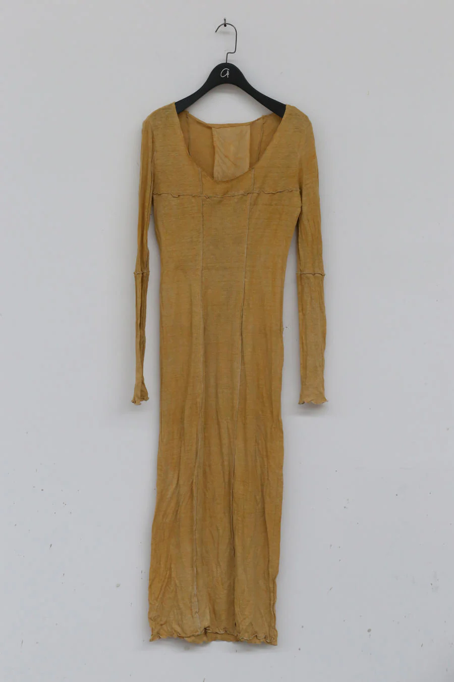a research of elapsing rust-dyed cotton and linen dress Z-6833 - Image 7
