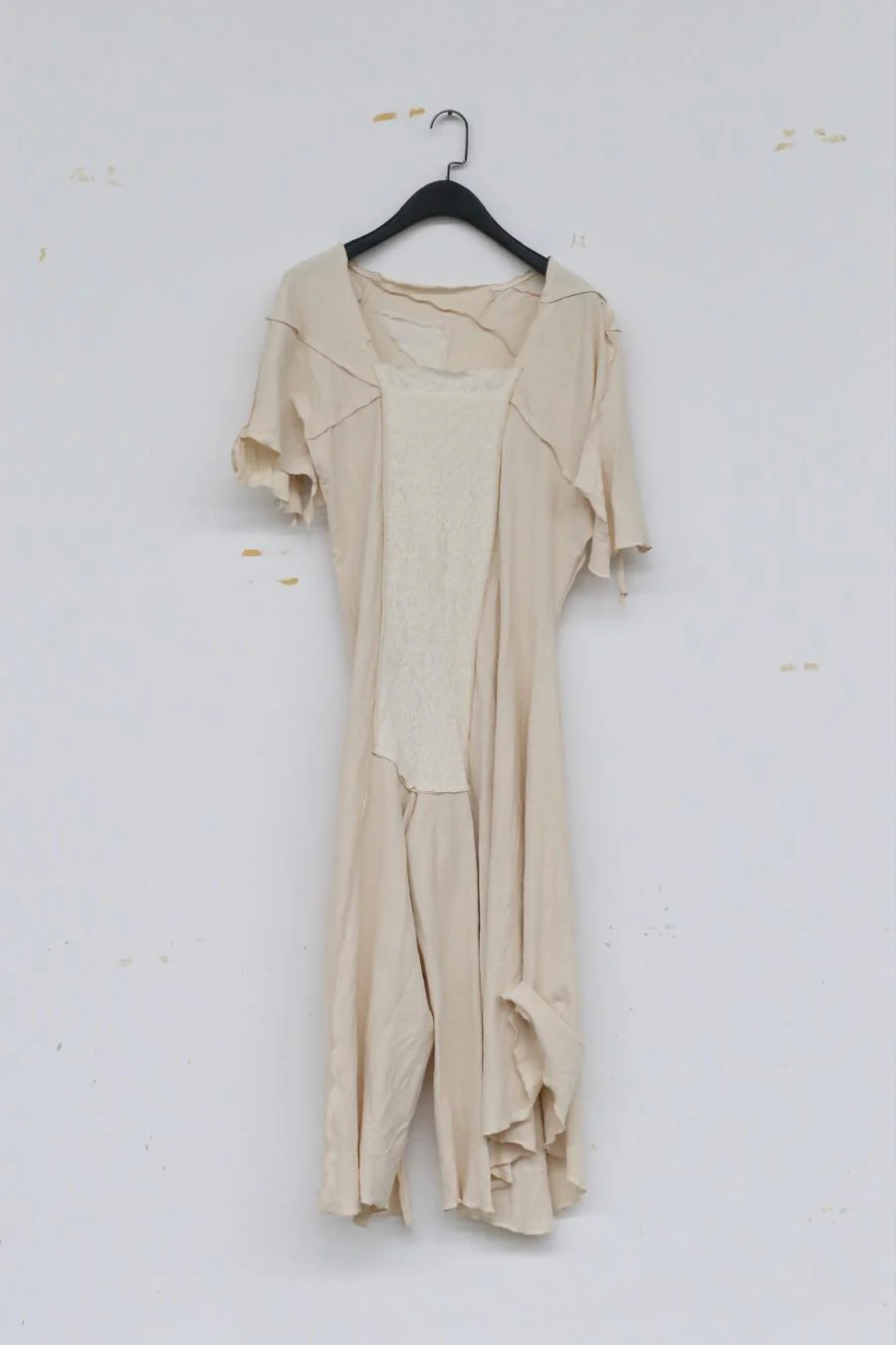 A Research of Elapsing Stitching Janes New series new series of knitted hemps white jumpsuit Z-7425