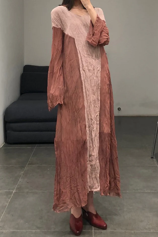 a research of elapsing Z-6313 V-neck symmetrical dress - Image 2