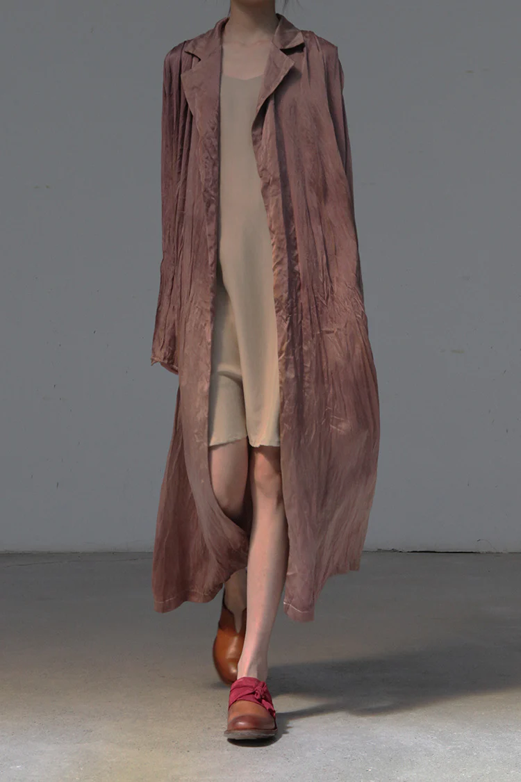 a research of elapsing Z-6878 rose trench coat - Image 3