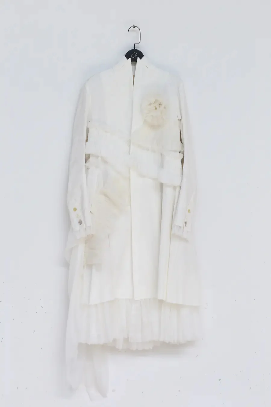 A tentative atelier A2021388 asymmetric hand sewn tight tailed long coat - Image 6