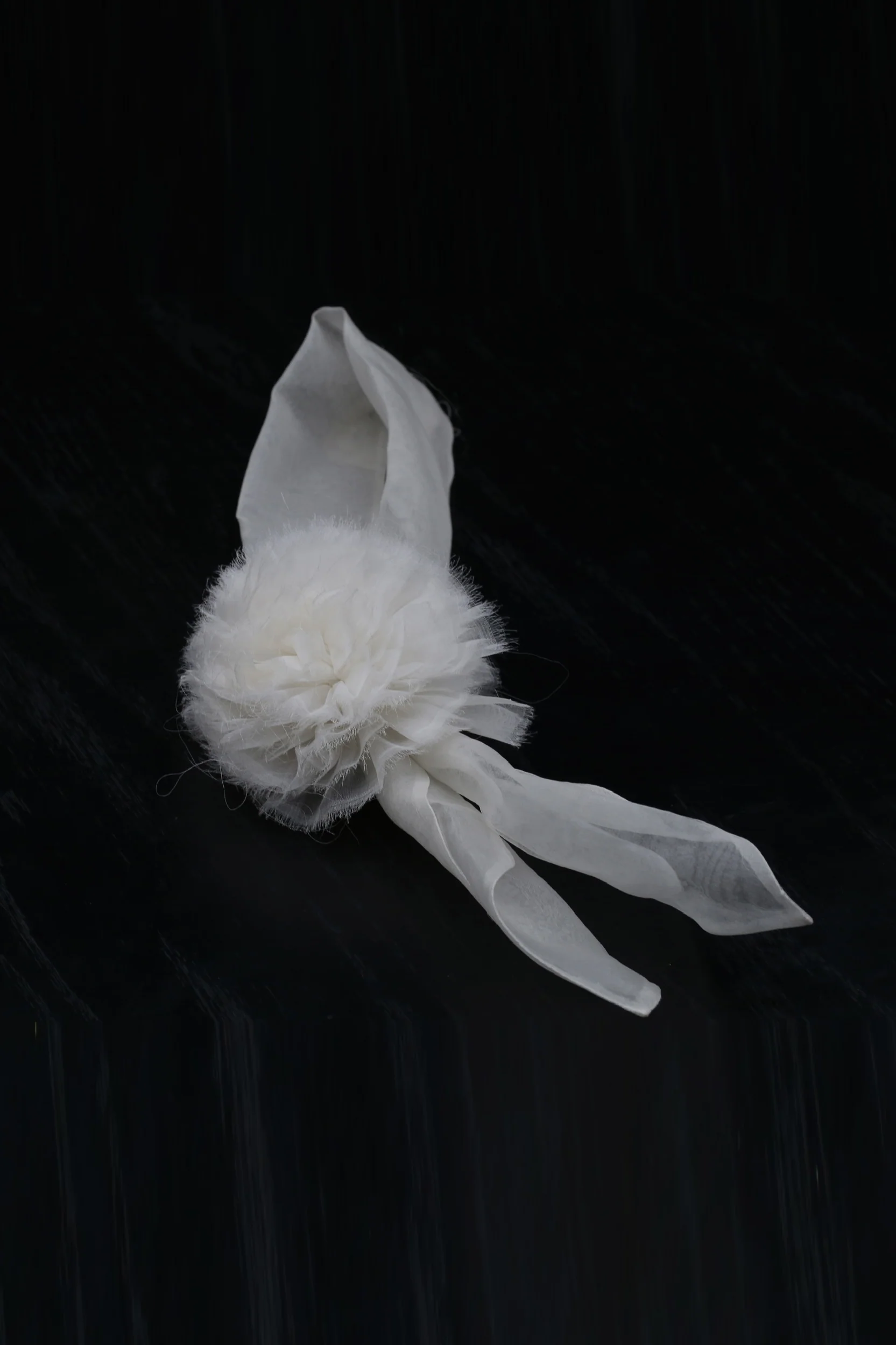 A Tentative Atelier a2121140 Organza Floral Tie - Image 2