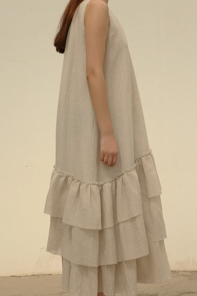 A Tentative Atelier a2121712 layered pleated dress - Image 4