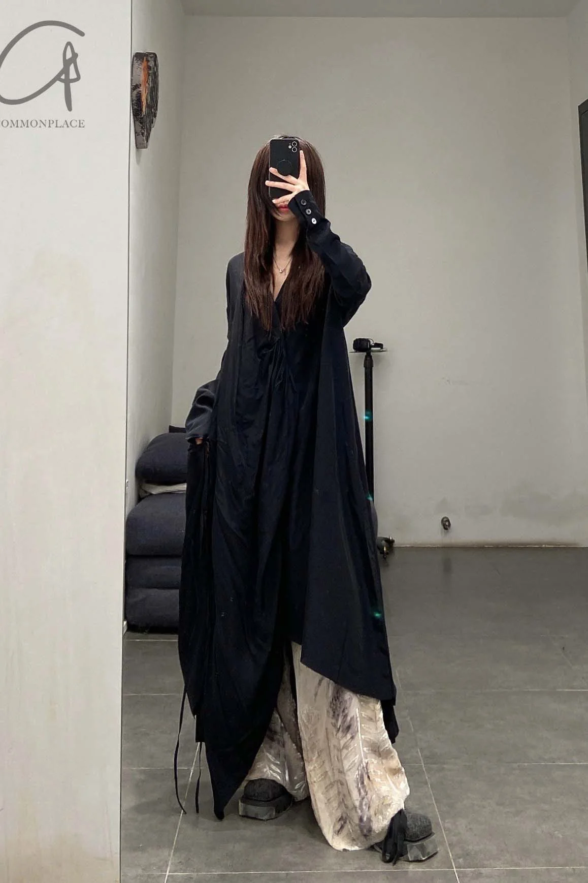 A Tentative Atelier asymmetric drag coat a2222334 - Image 11