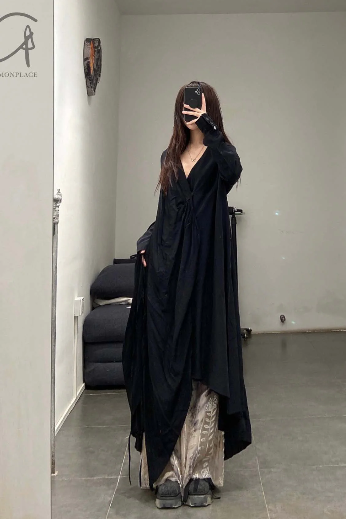 A Tentative Atelier asymmetric drag coat a2222334 - Image 13