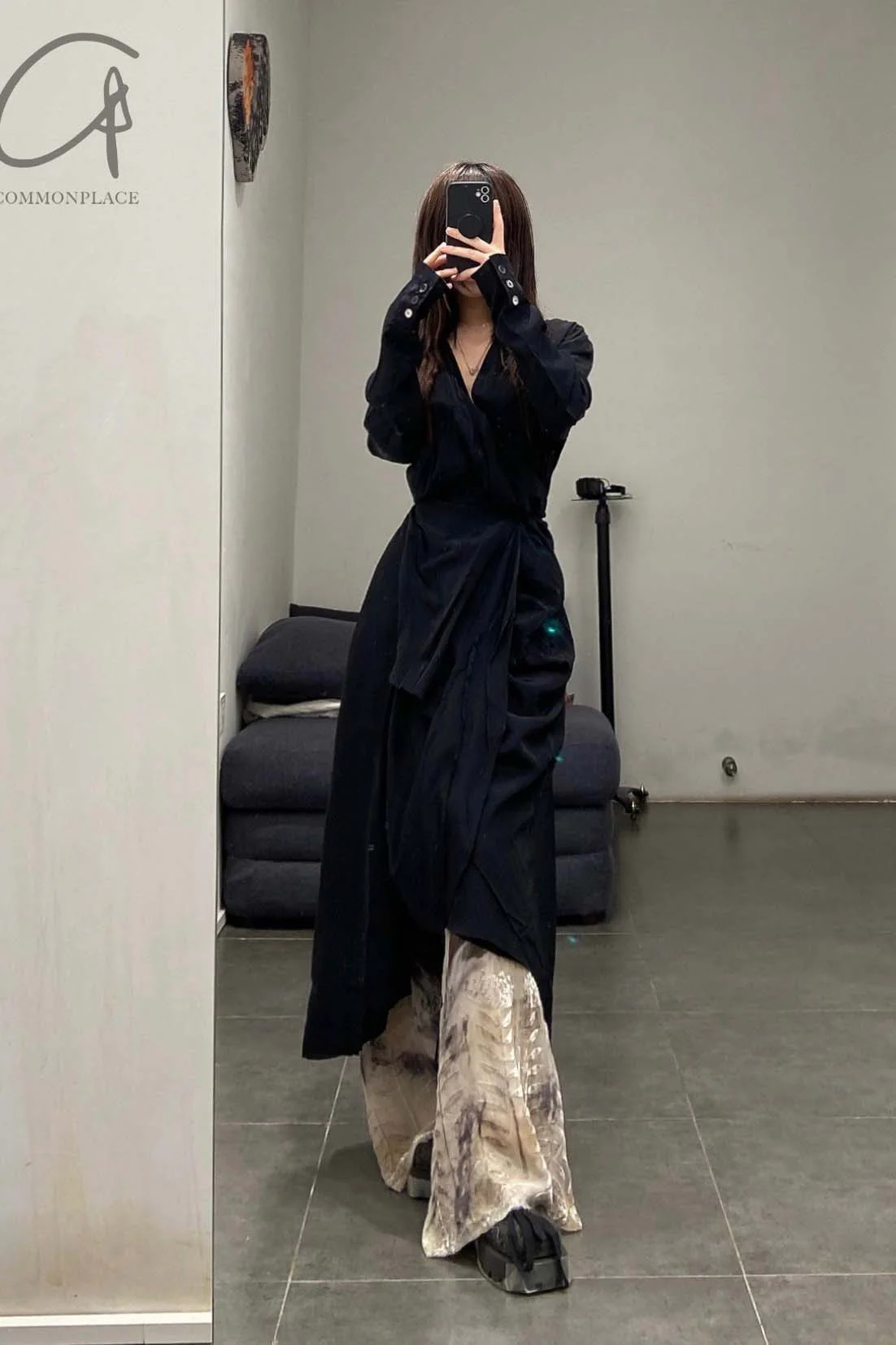 A Tentative Atelier asymmetric drag coat a2222334 - Image 15