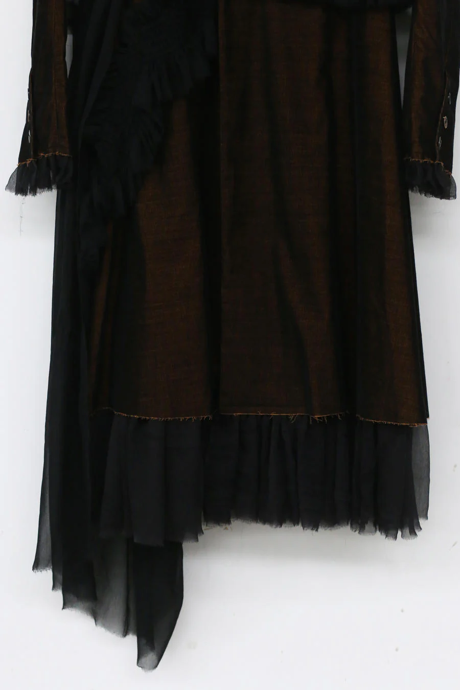 A Tentative Atelier asymmetric hand-stitched skinny long sports coat A2122371 - Image 13
