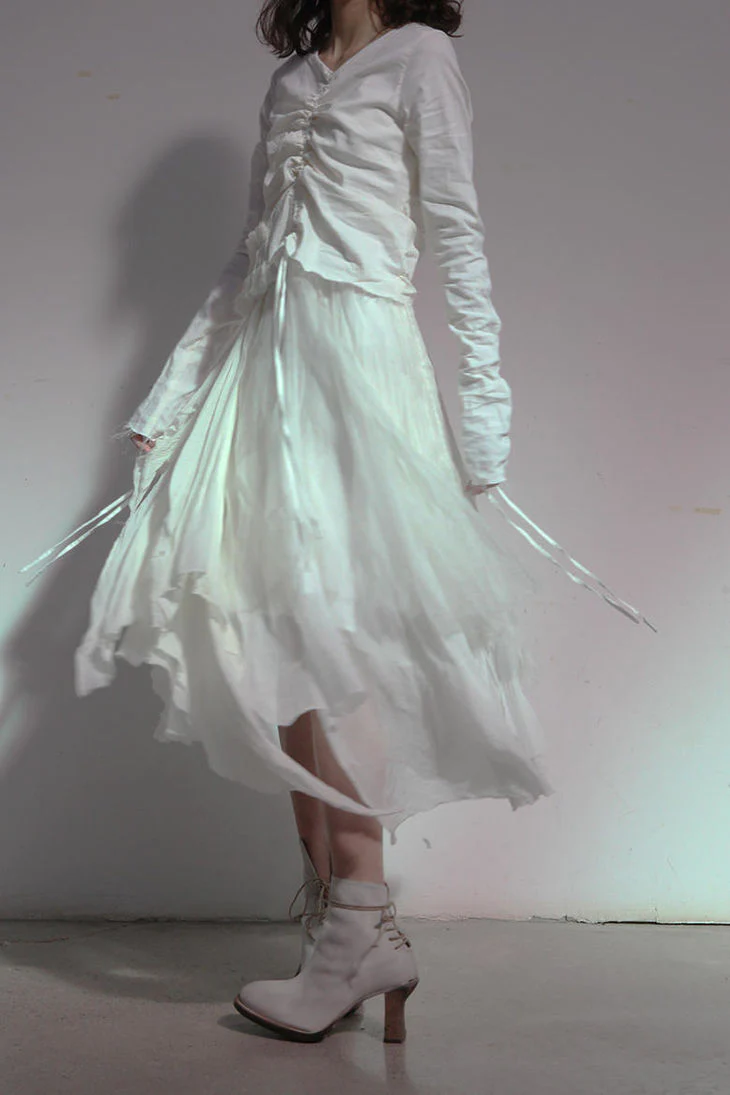 A Tentative Atelier double drawstring organza stretch dress A2020714b PATA09 - Image 4