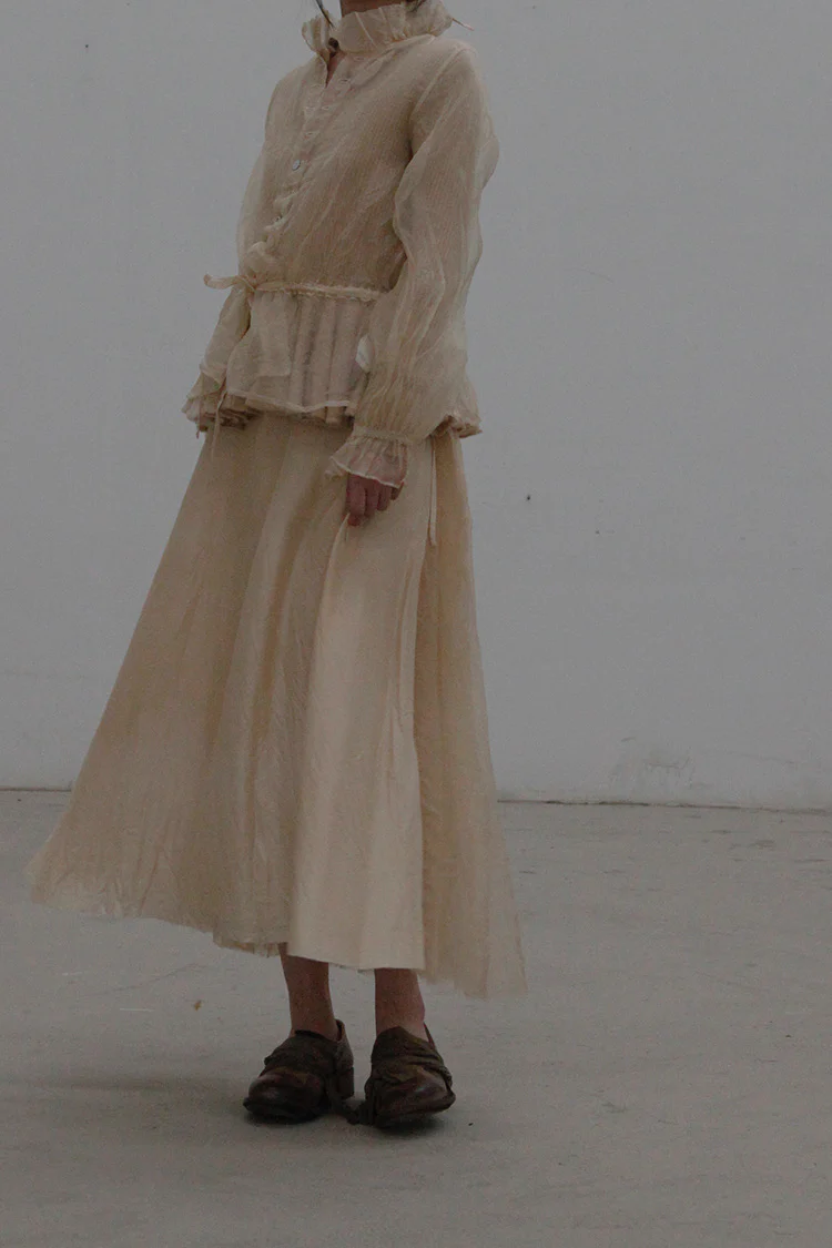 A Tentative Atelier double layer ruffled cardigan A2122855 - Image 9