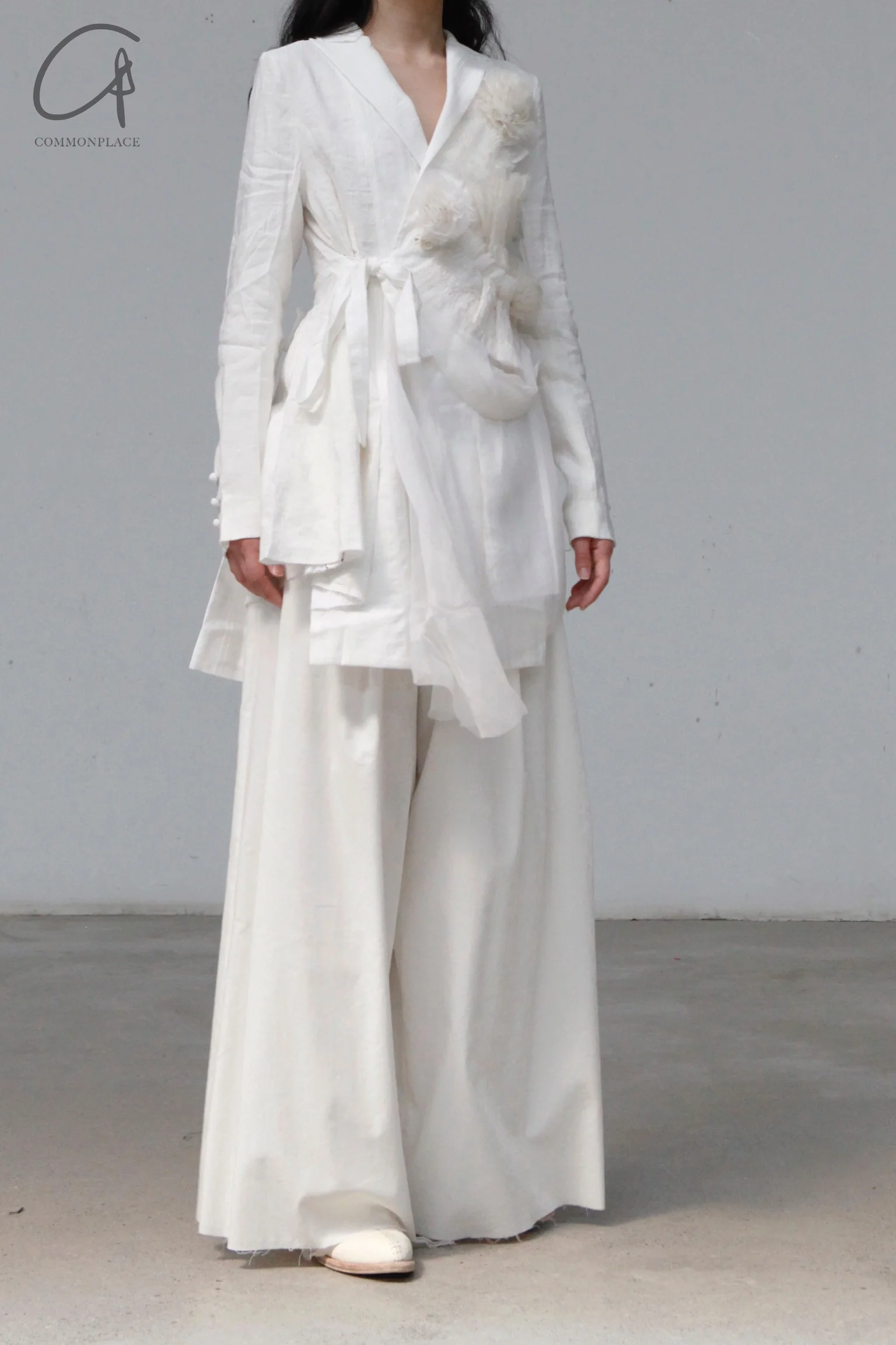 A Tentative Atelier flared two-tone striped jacket a2222326 - Image 2