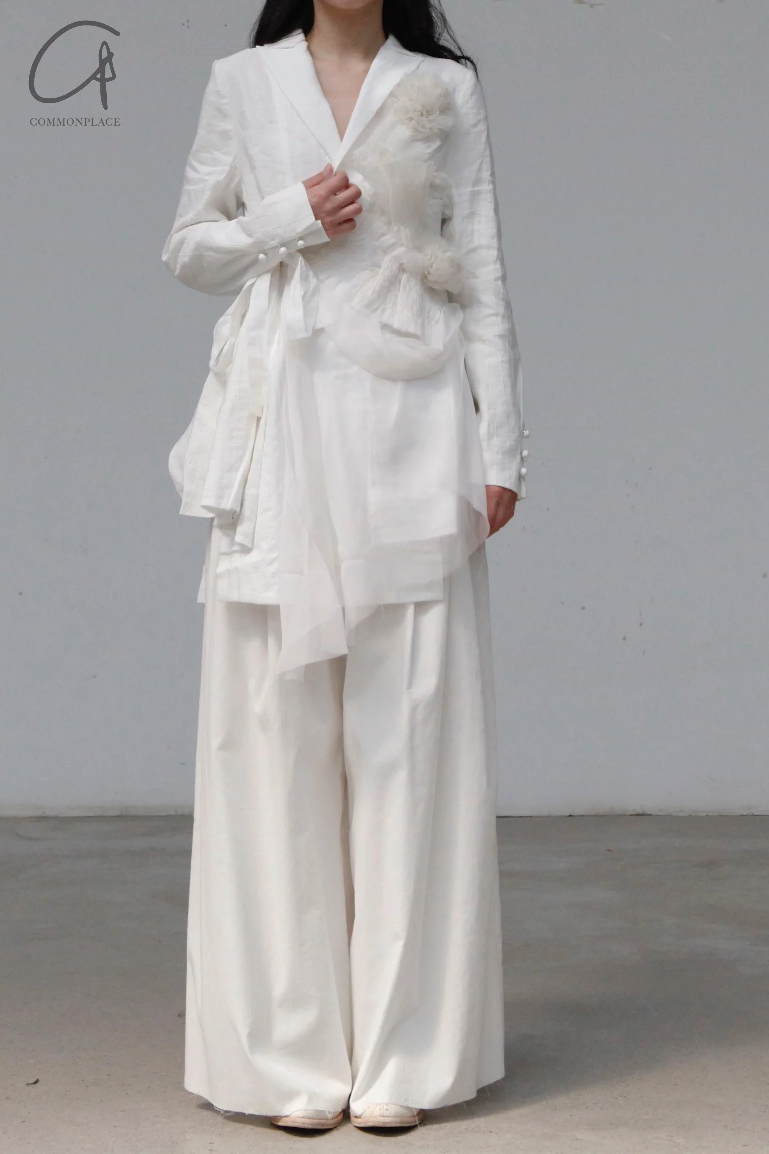 A Tentative Atelier flared two-tone striped jacket a2222326 - Image 5
