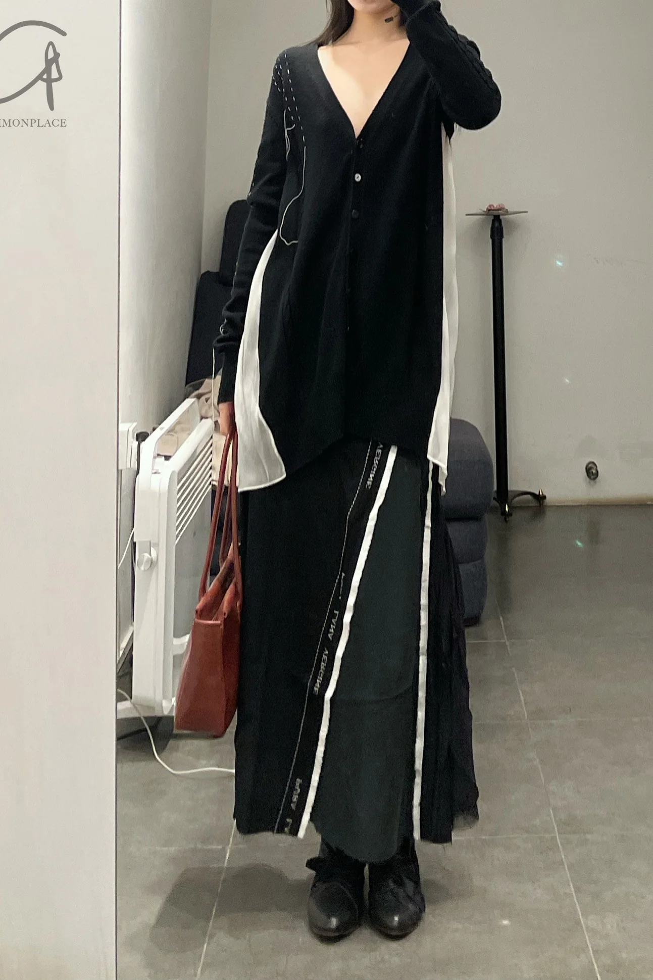 A TENTATIVE ATELIER fork sewing half -body skirt A2223553 - Image 6