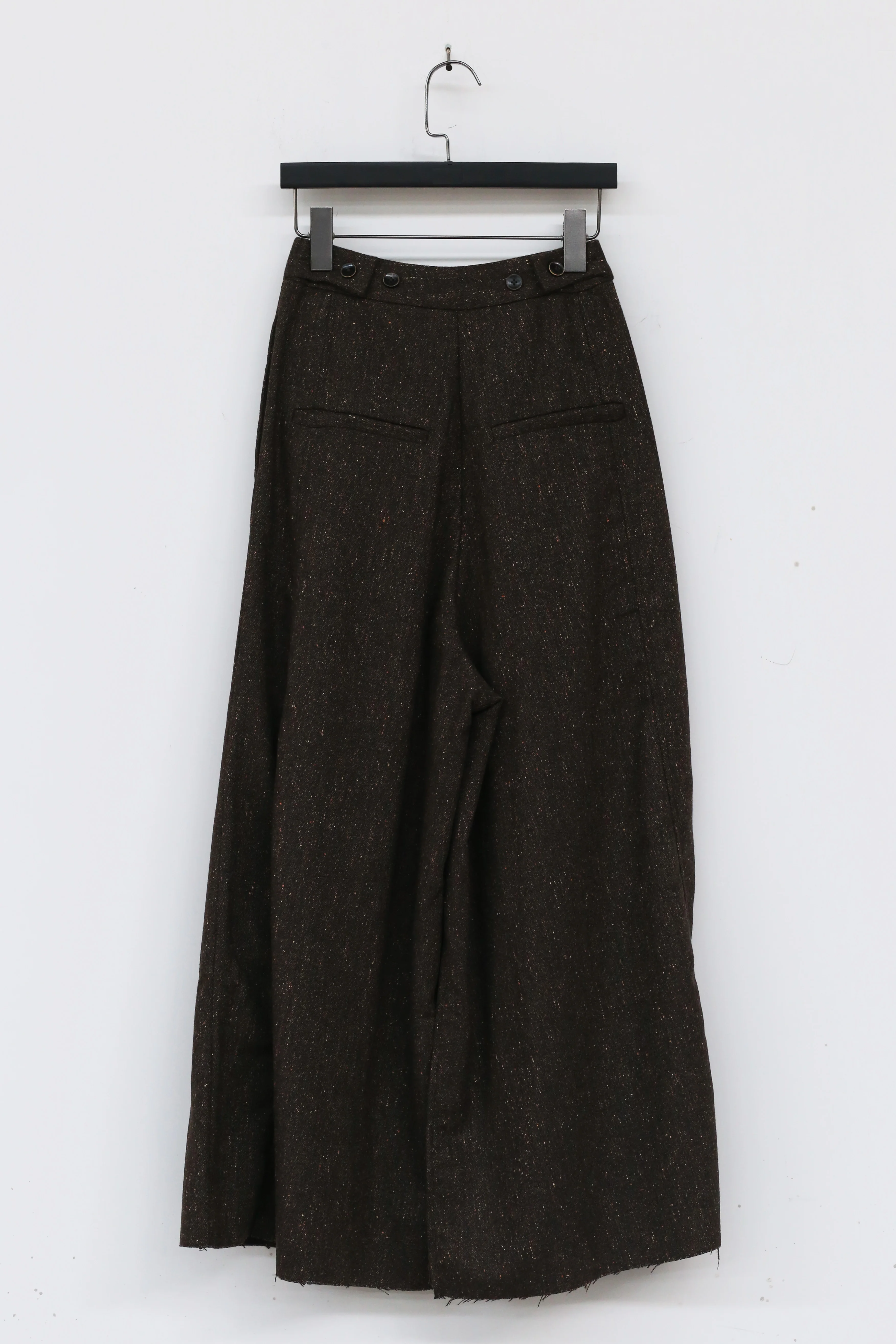A Tentative Atelier retro flare pleated tweed trousers A2122668A - Image 6