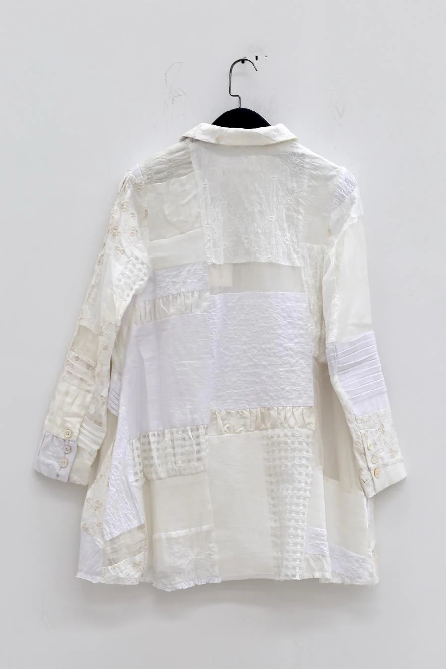 A Tentative Atelier Shirt Collar Patchwork Jacket a2222339 - Image 13