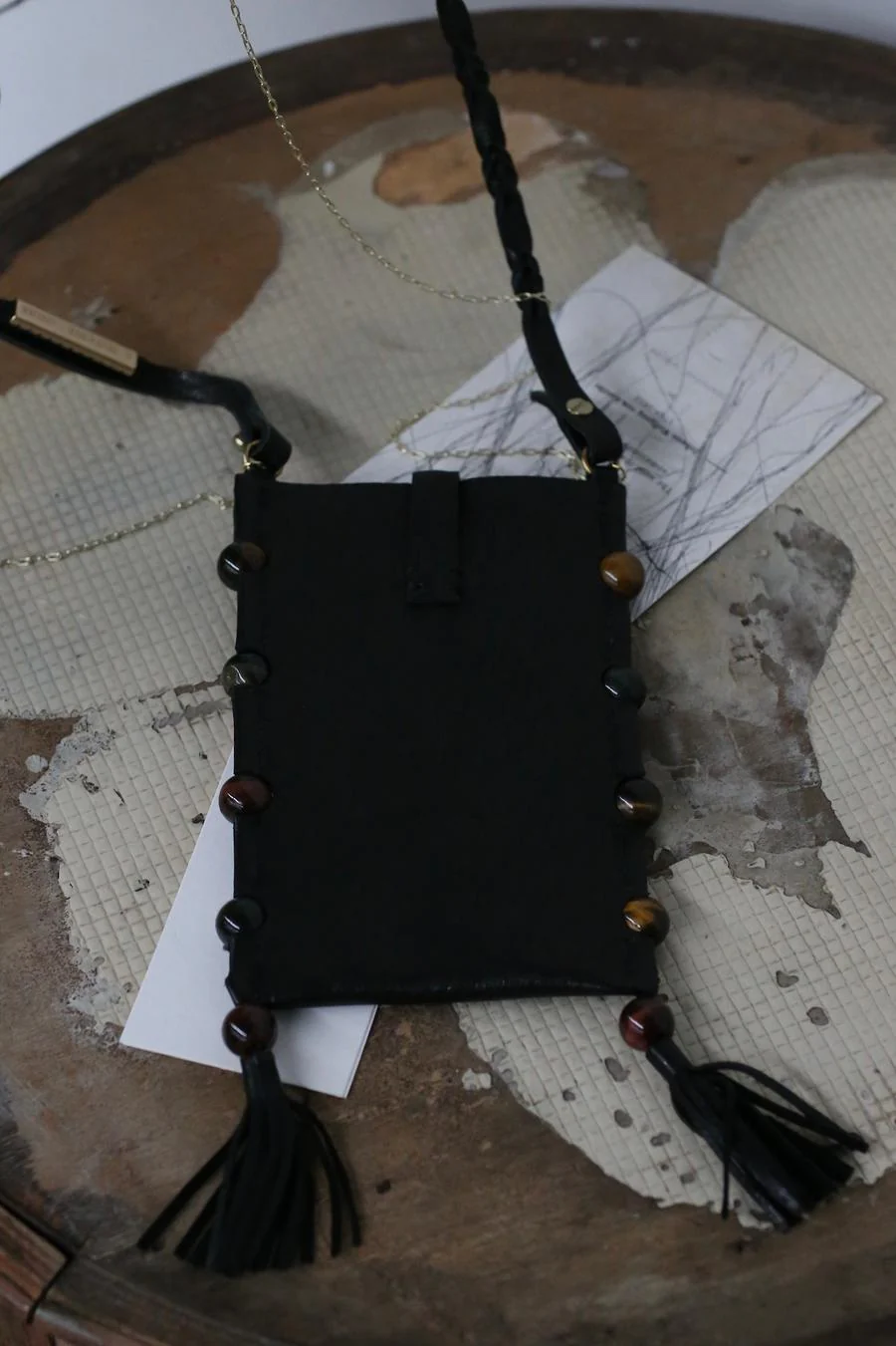 A tentative atelier Tiger Eye Stone Stone Susp Mobile Pack A2223171 Black - Image 2