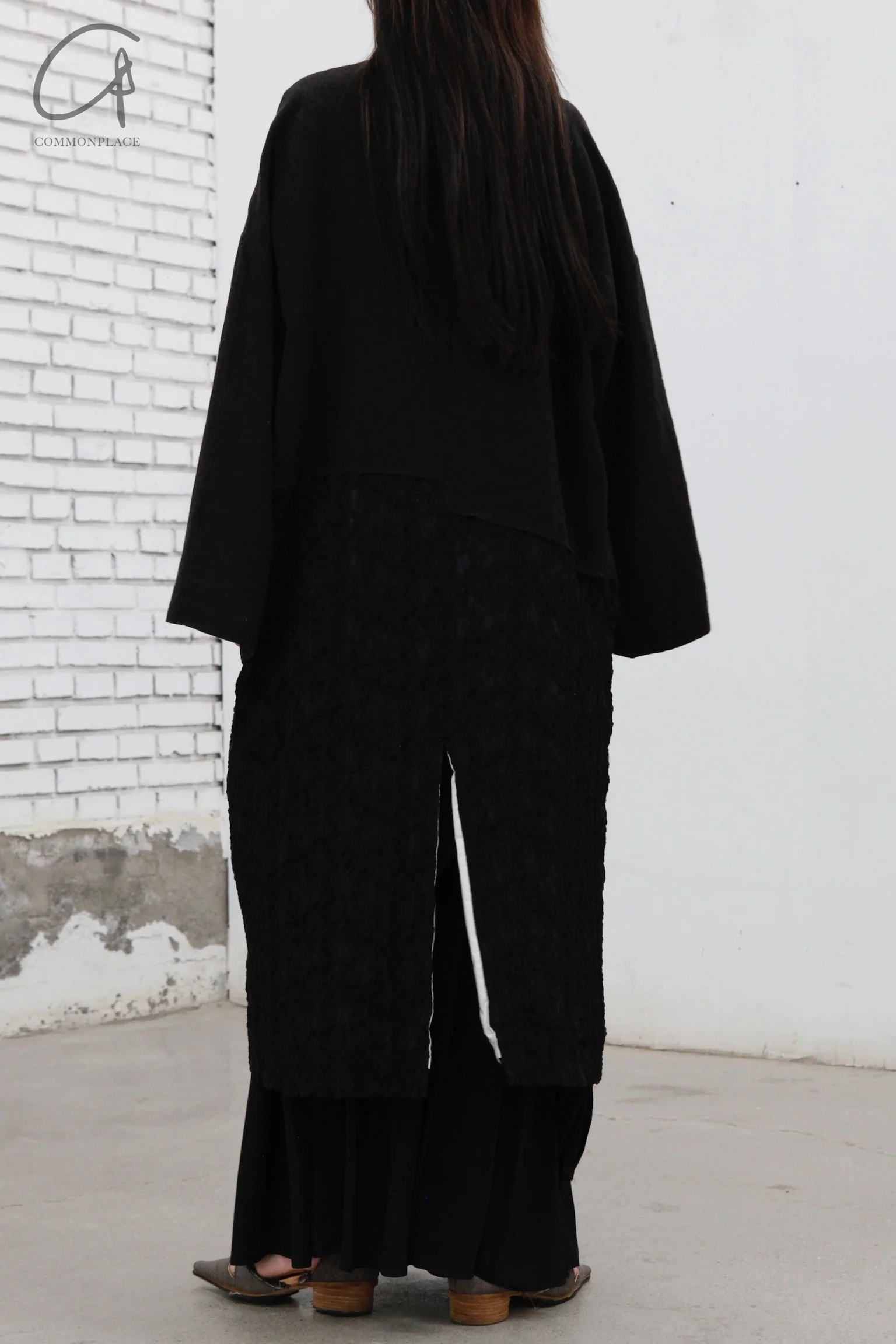 A Tentative Atelier Unisex Two-Tone Embroidered Patch Jacket G2222311b - Image 3