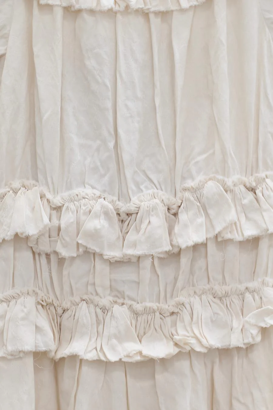 A Tentative Atelier Washed Ruffle Bishop Jacquard Dress ATA-A2222713A-BAI - Image 11