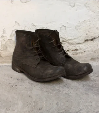 ADICIANNOVEVENTITRE (kangaroo leather nude boots) SS17-06C CULATTA OIL ANKLE BOOT FANGO - Image 6