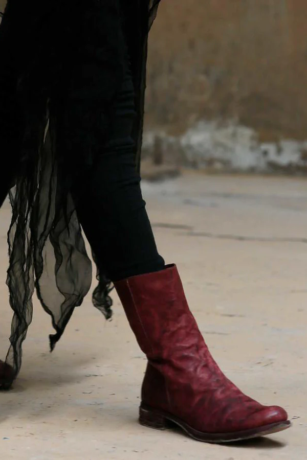 ADICIANNOVEVENTITRE (oil kangaroo leather boots) SS17-ST3 KANGAROO OIL BOOT PRUNE.DP - Image 5