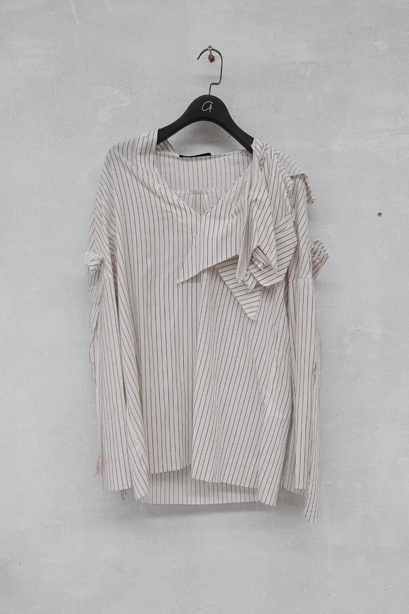 Aganovich CSH10 Stripe SHIRT Beige - Image 6