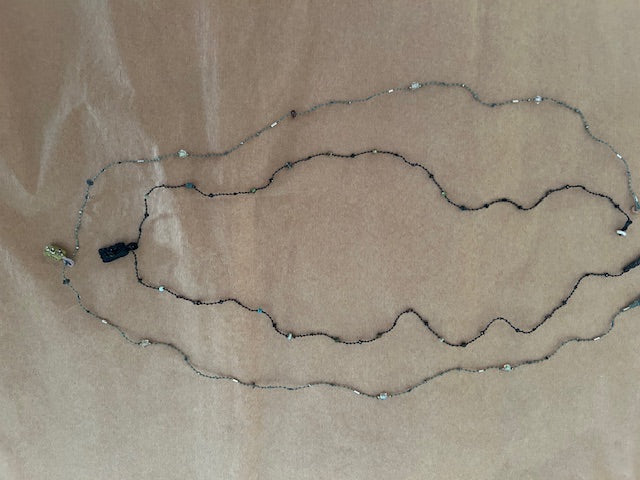 Antomoon glass bead necklace ATM-Antomoon-13-1-long v and charms - Image 5