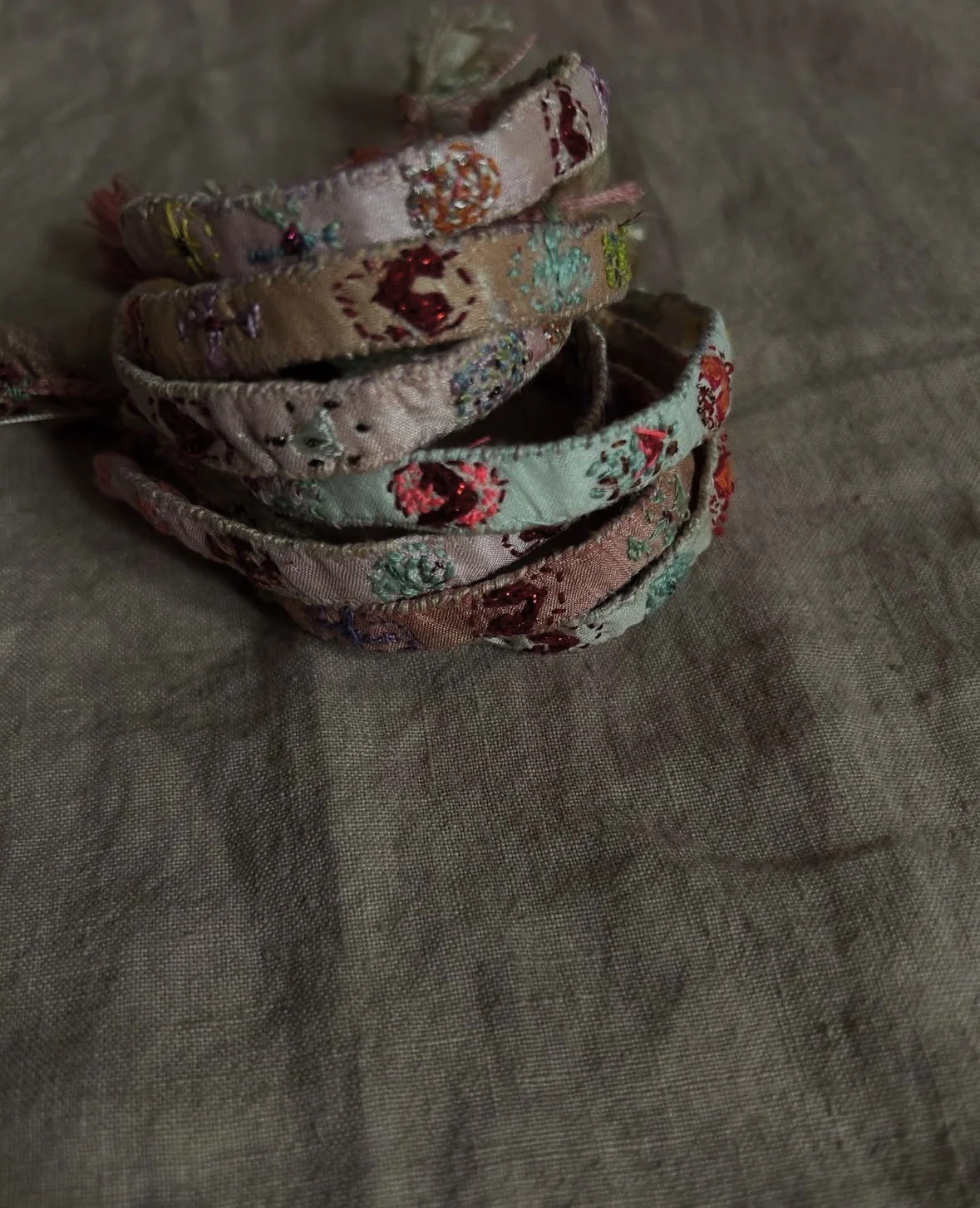 Antomoon Silk Embroidery Bracelet ATM-Antomoon-1-2-pastel palette (Antomoon-1-1) - Image 6