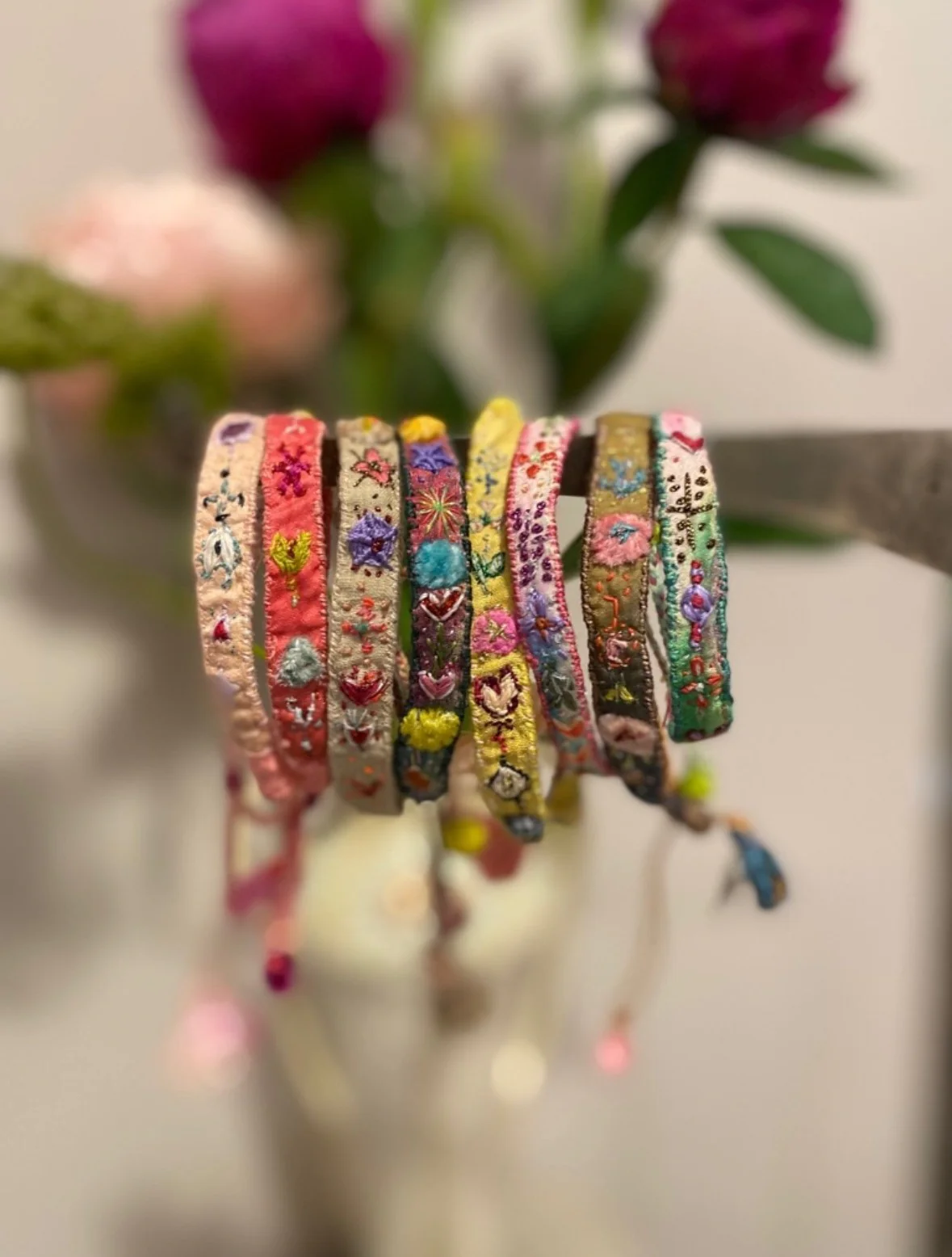 Antomoon Silk Embroidery Bracelet ATM-Antomoon-1-2-pastel palette (Antomoon-1-1) - Image 7